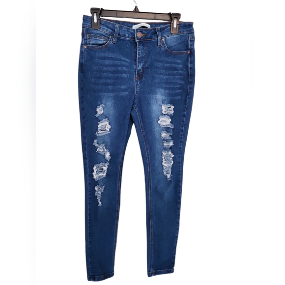 Best Quailty Brand Denim - Best Quality Brand Plus Womens Jeans Distressed Destructed Skinny Jeans size 13